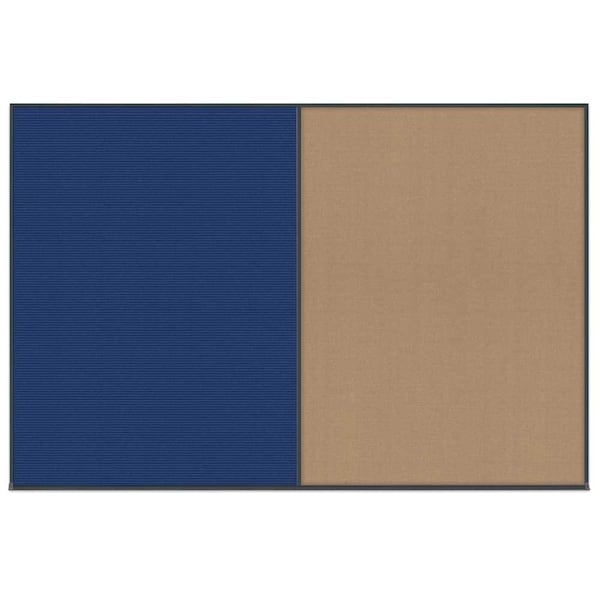 Enclosed Corkboard, 1 Door, 60"x36", 4" Fra, UV3403-BRONZE-SURF